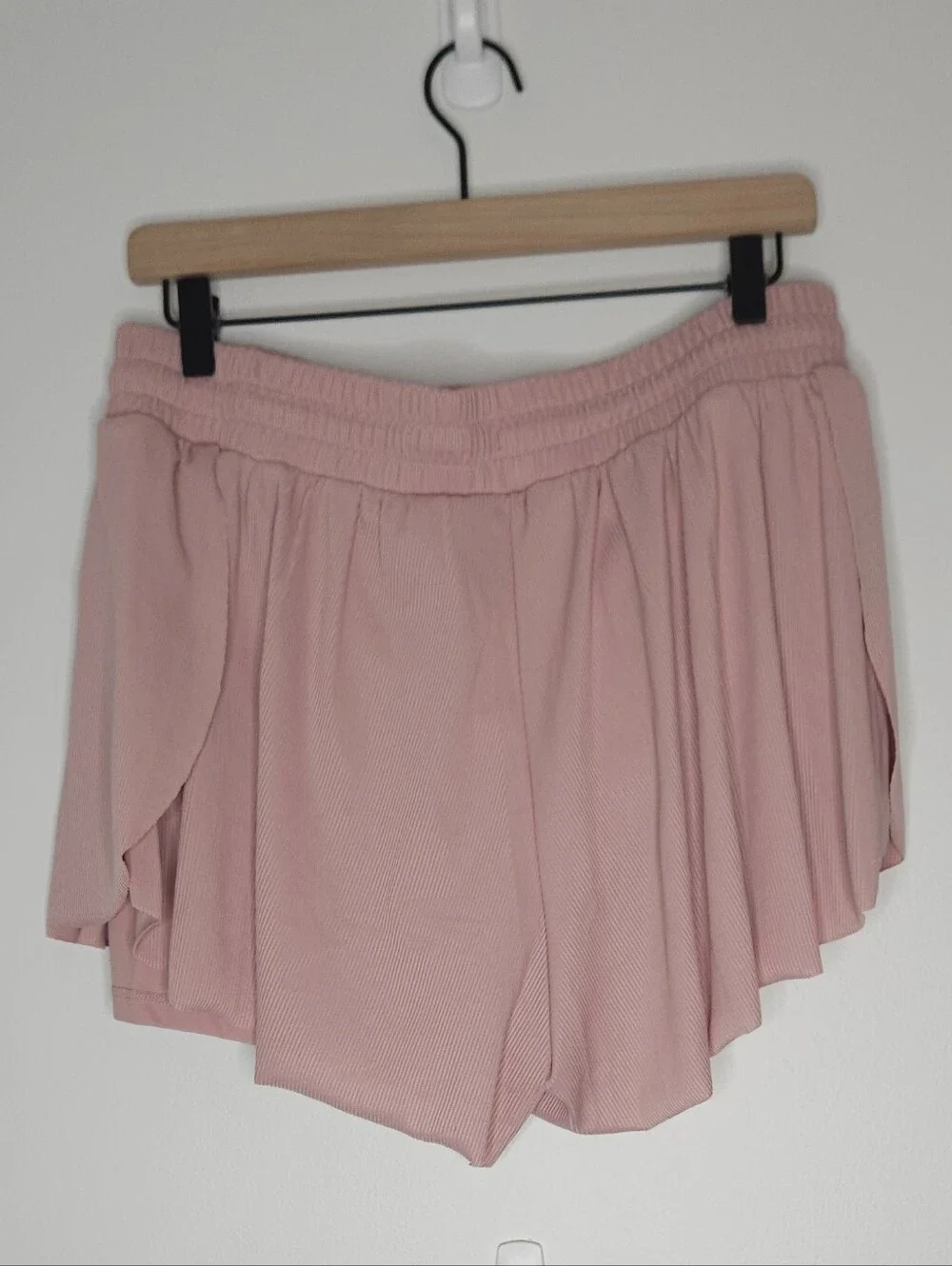 Yogalicious Soft Pink Elastic Waist Athletic Lounge Shorts